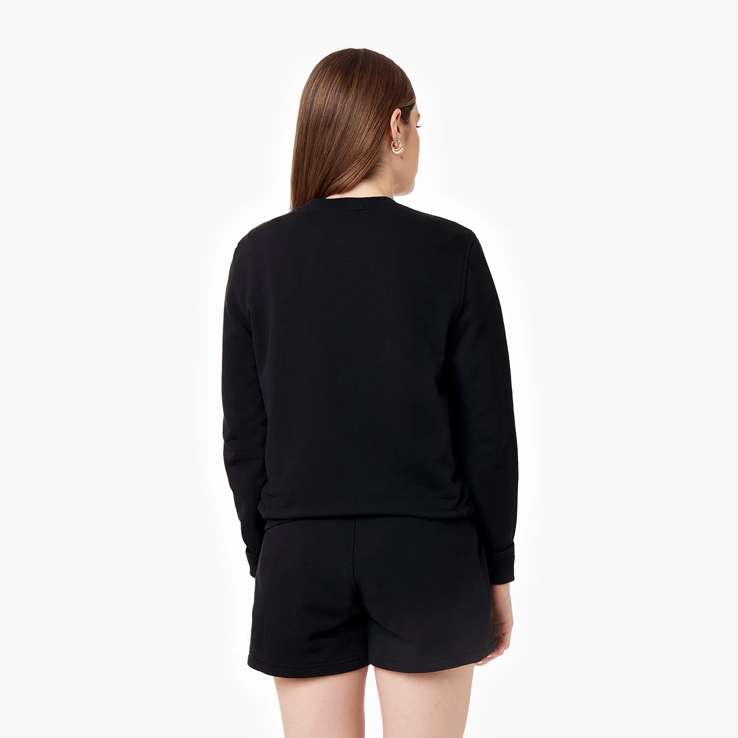 Women's French Terry Crew Neck Sweatshirt Night trip