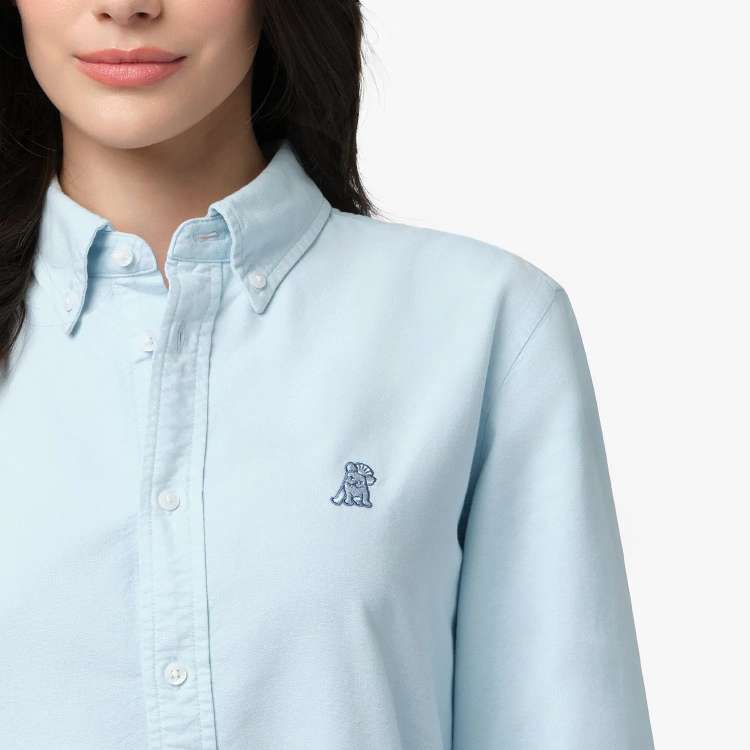 Women's Oxford Button Down Shirt metro mood