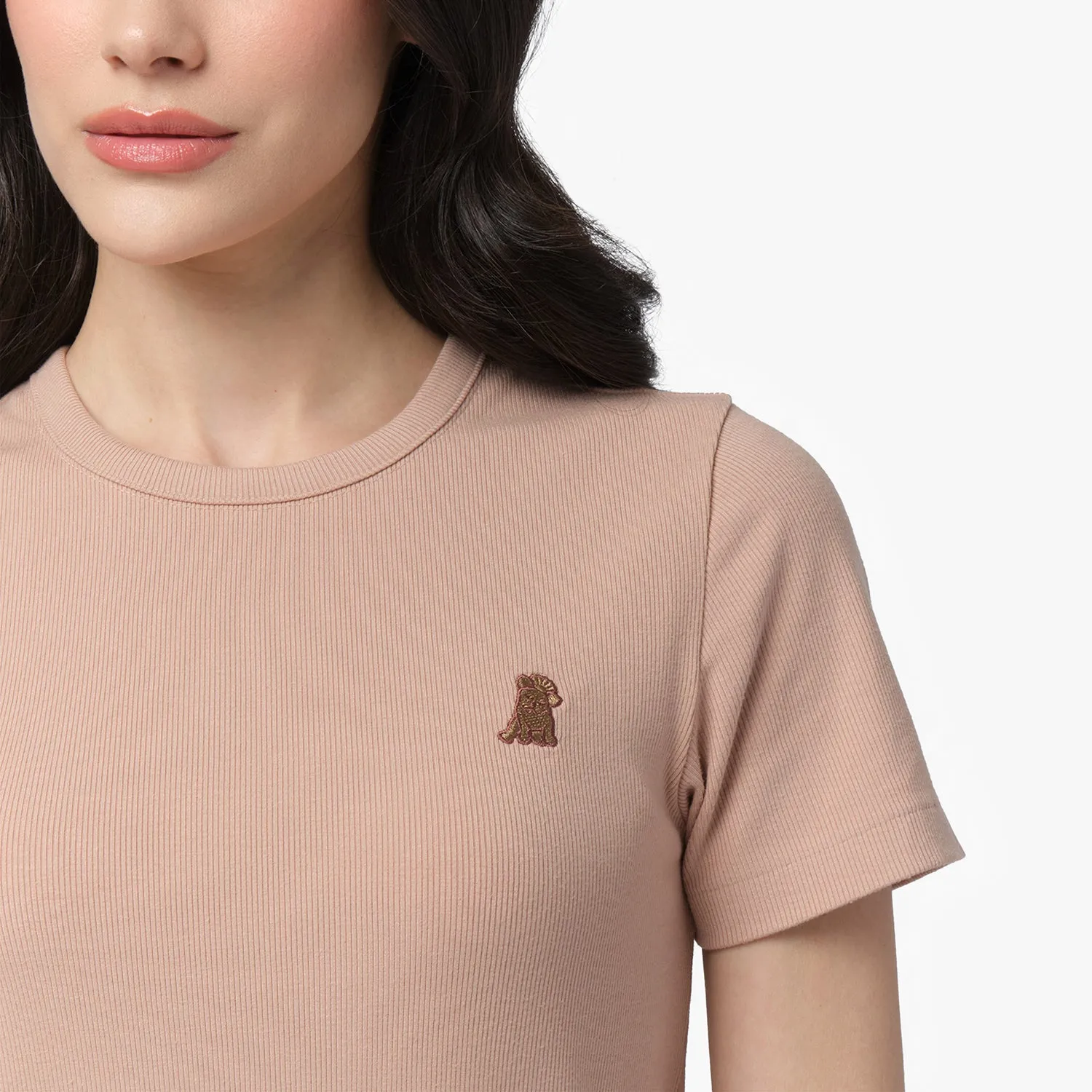 Women's Ribbed T-Shirt love fit