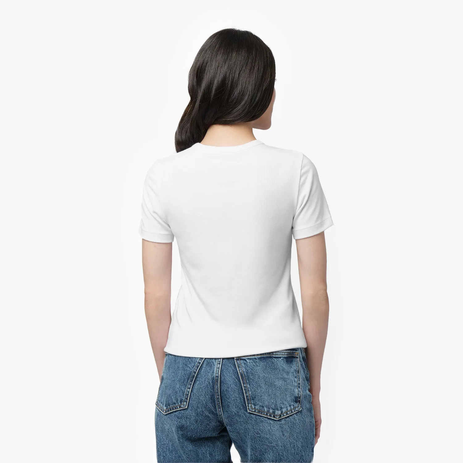 Women's Ribbed T-Shirt modern cut