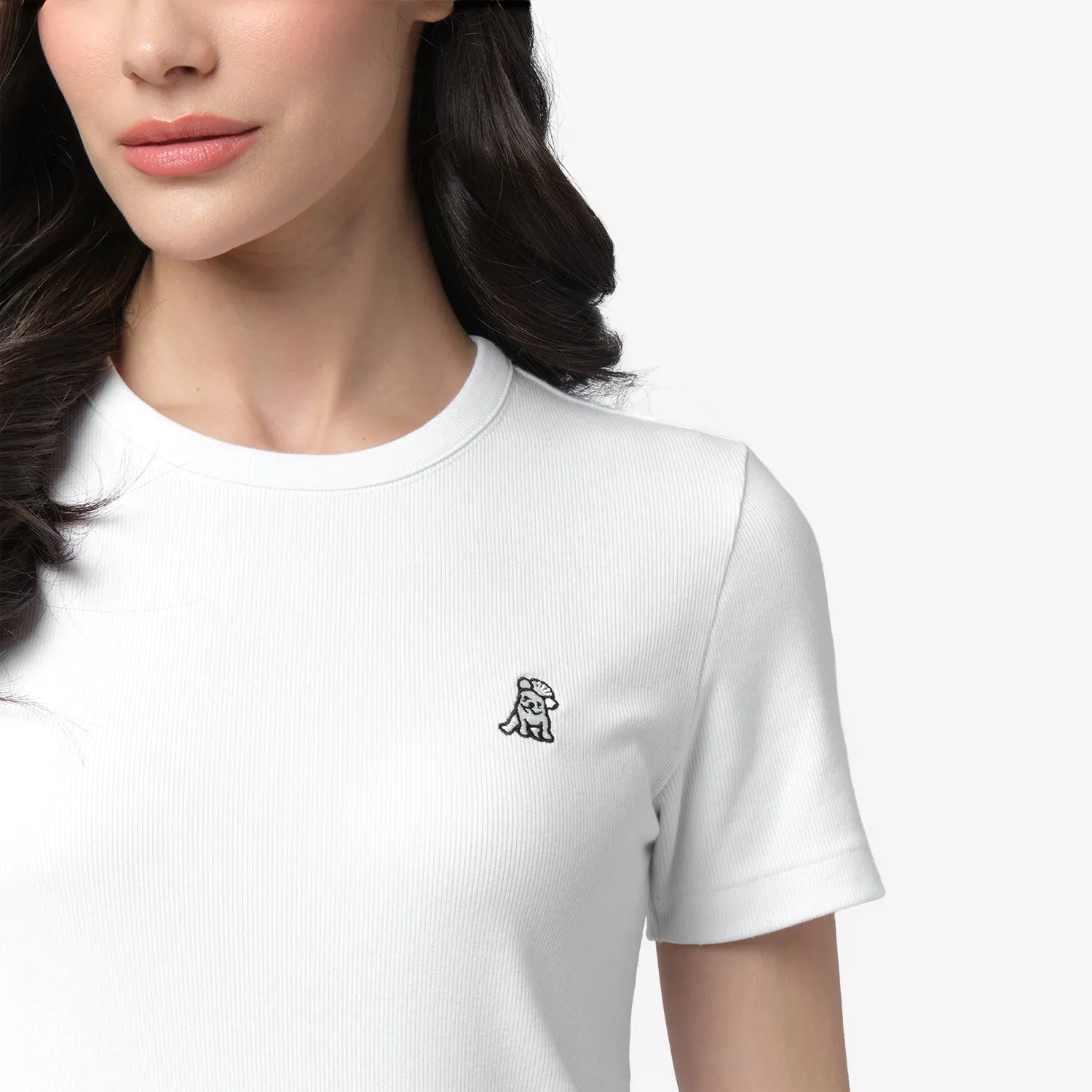 Women's Ribbed T-Shirt relax style