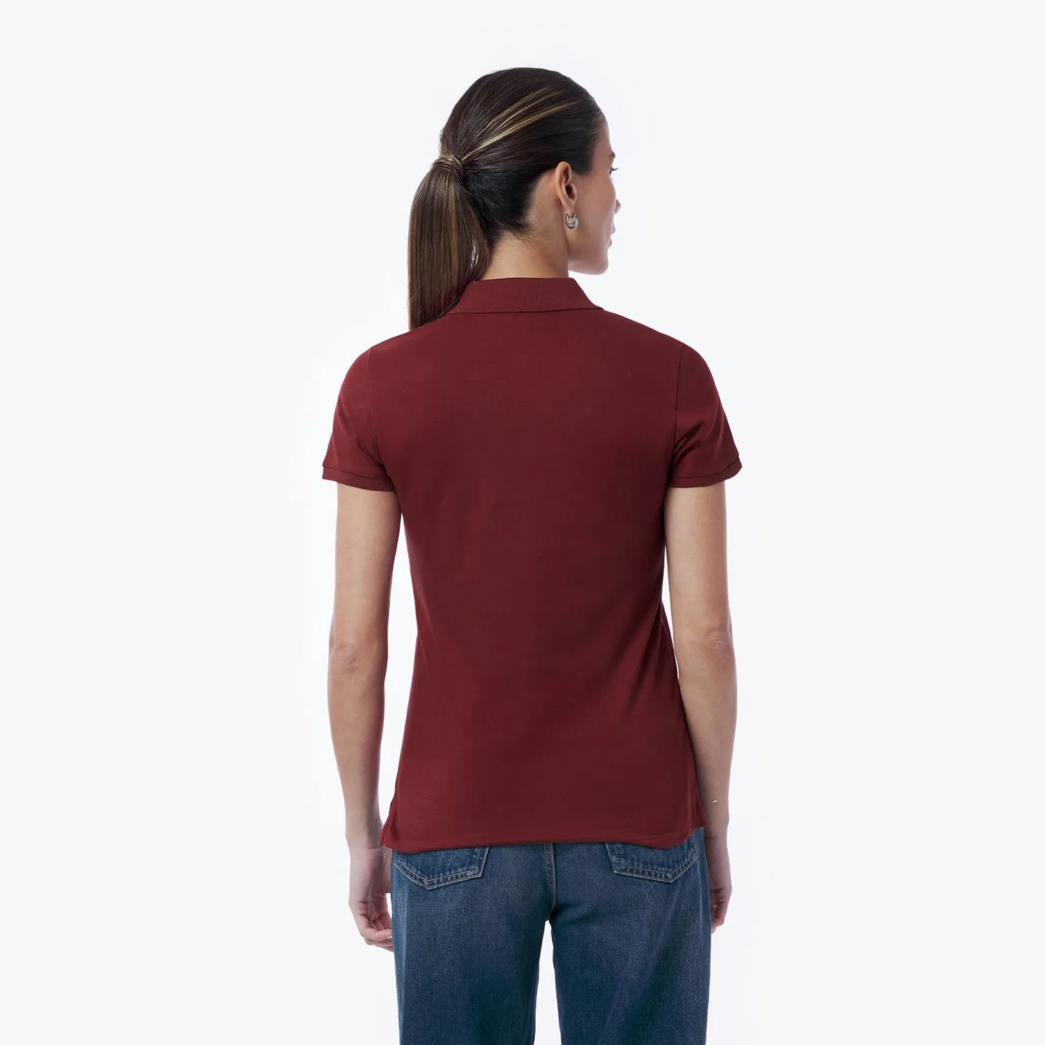 Women's Slim Fit Polo Shirt tailored fit