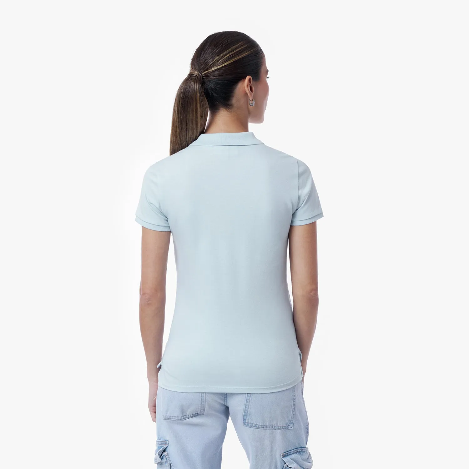 Women's Slim Fit Polo Shirt layered match