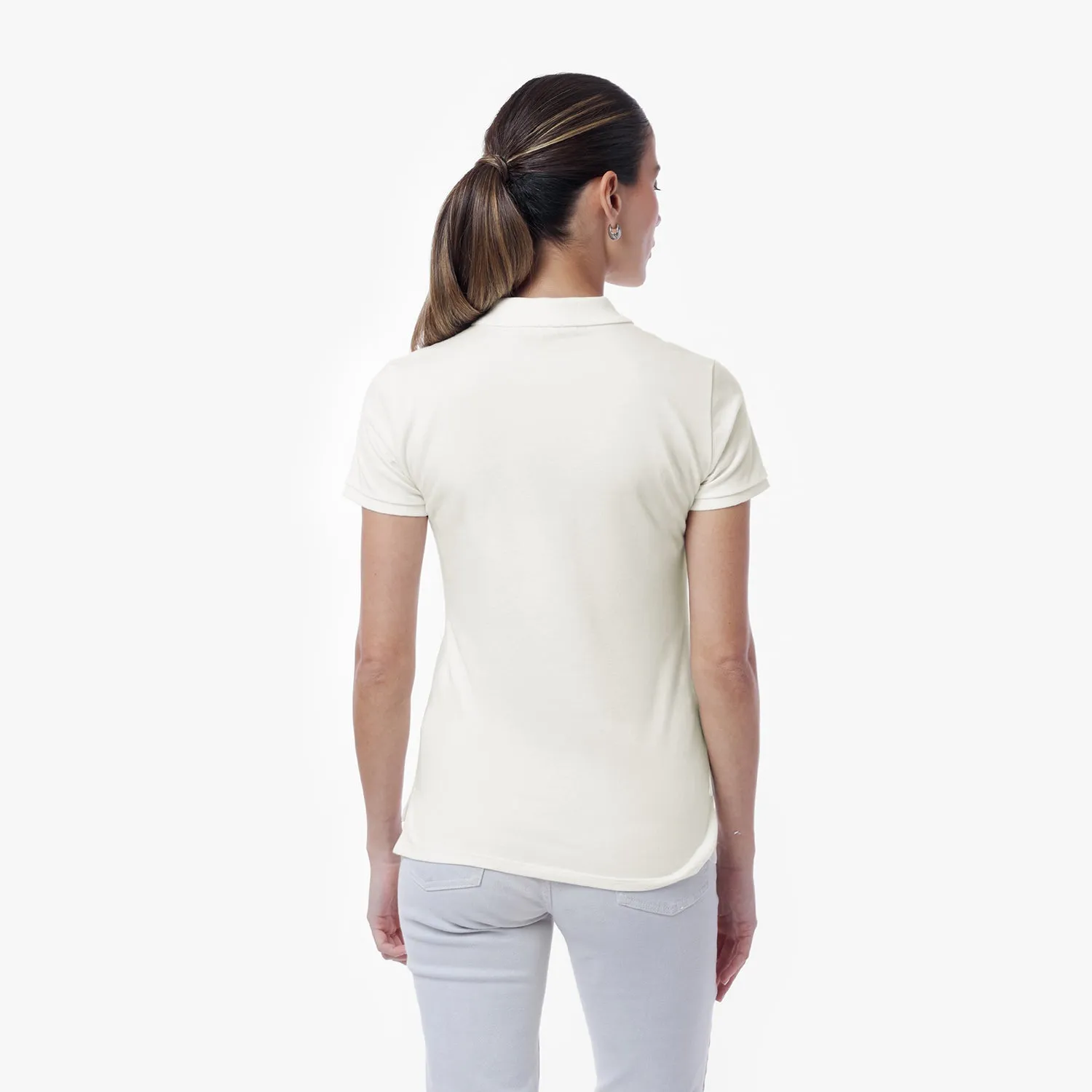Women's Slim Fit Polo Shirt preppy look