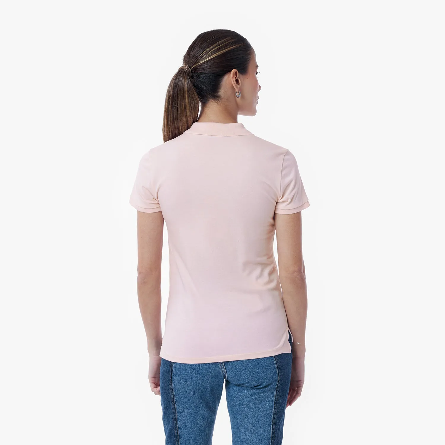 Women's Slim Fit Polo Shirt light tone