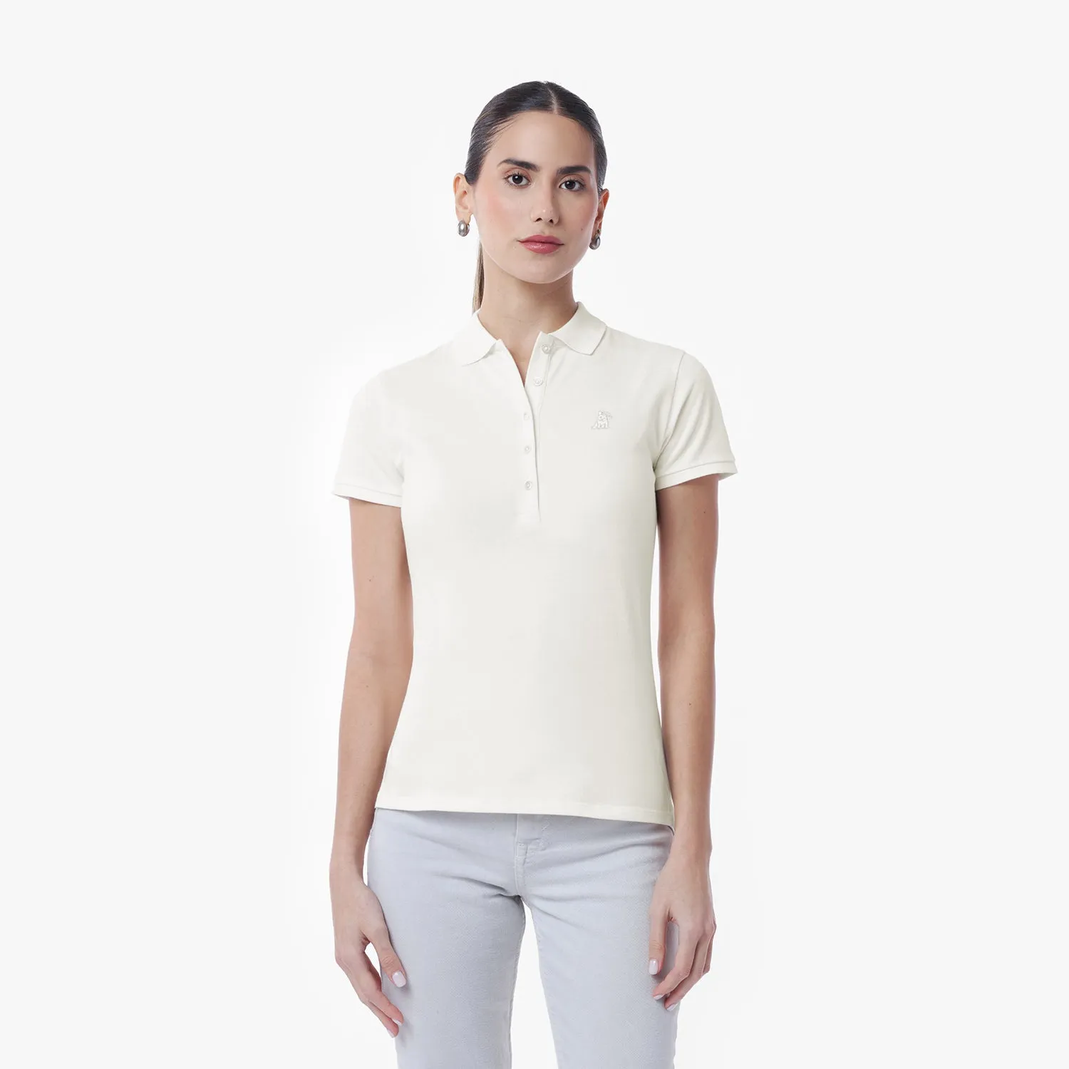 Women's Slim Fit Polo Shirt anti wrinkle