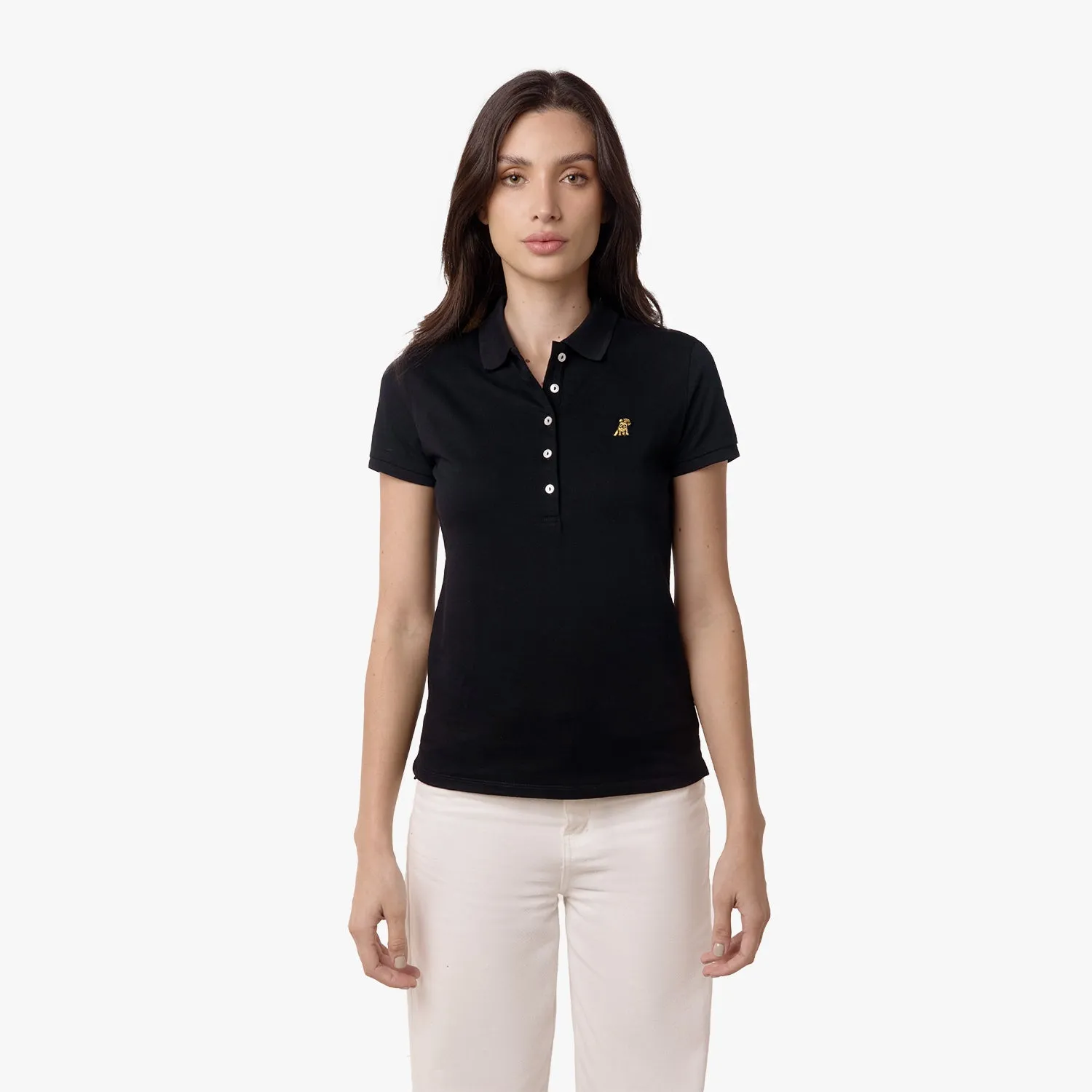 Women's Slim Fit Polo Shirt dressy boost