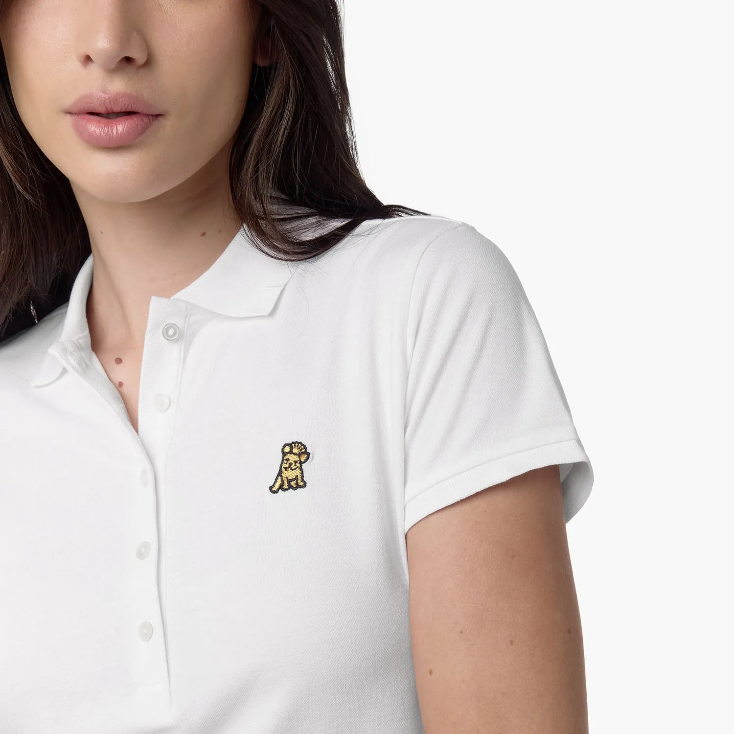 Women's Slim Fit Polo Shirt fine craft