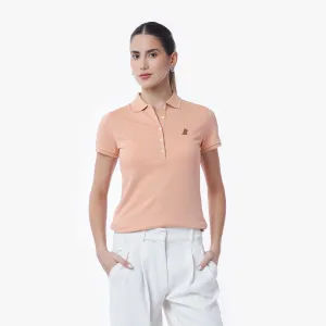 Women's Slim Fit Polo Shirt bold charm