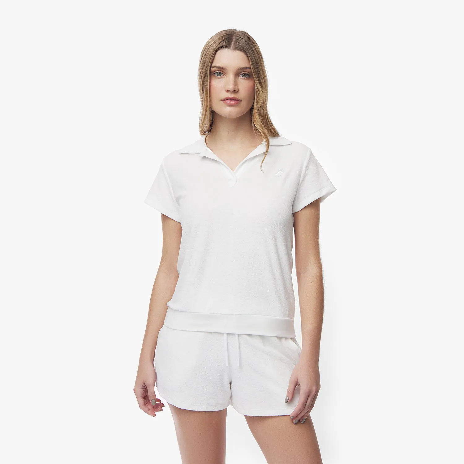 Women's Terry Polo Shirt smart casual