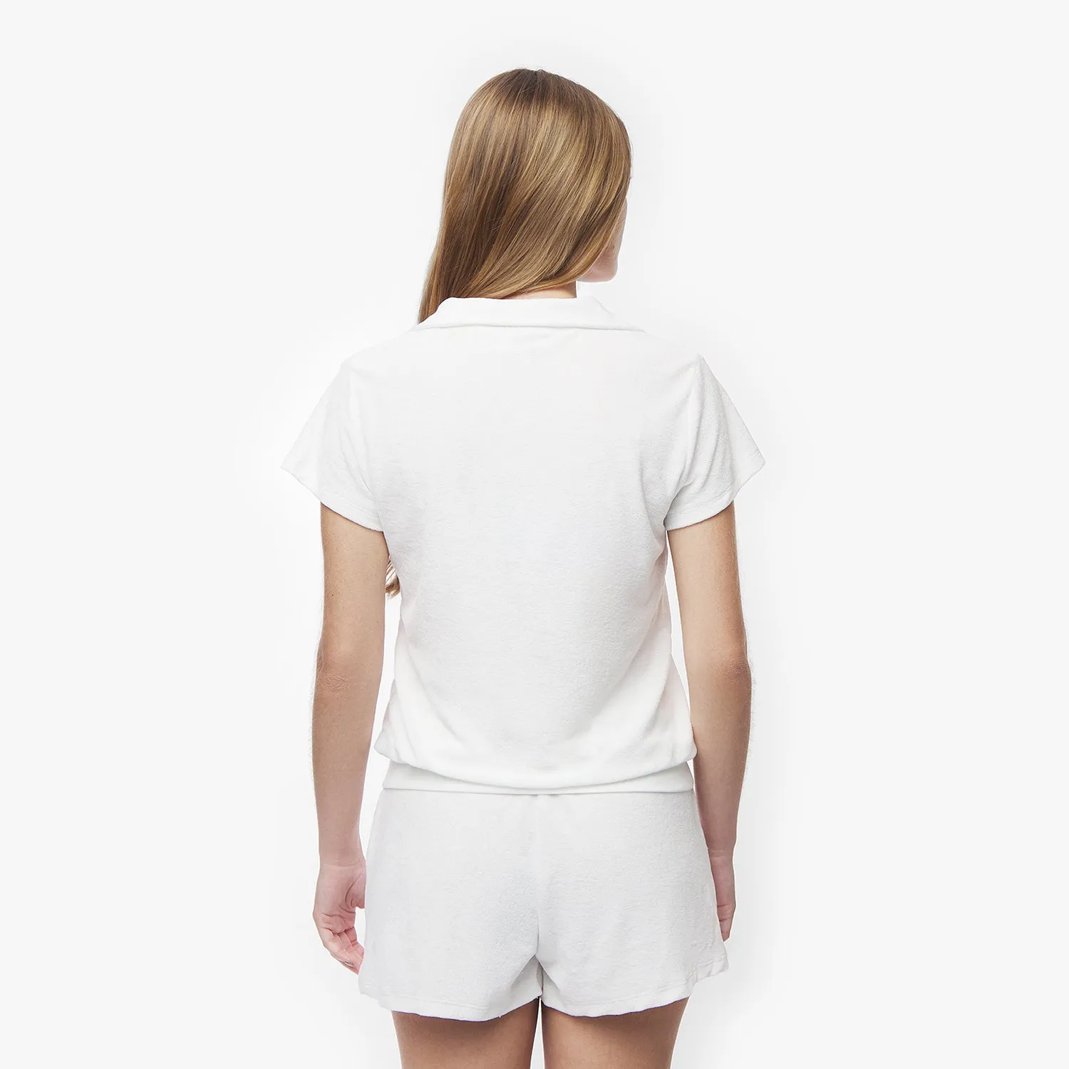 Women's Terry Polo Shirt core fit