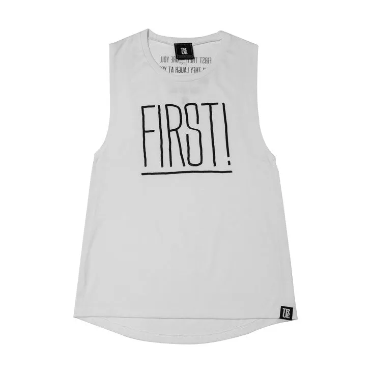 Womens True First Tank Top White fresh vibe