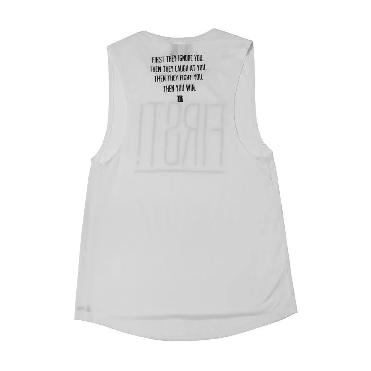 Womens True First Tank Top White fresh start