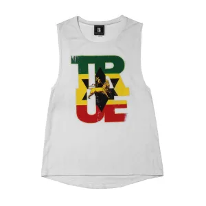 Womens True Logo Lion Tank Top White sunny day