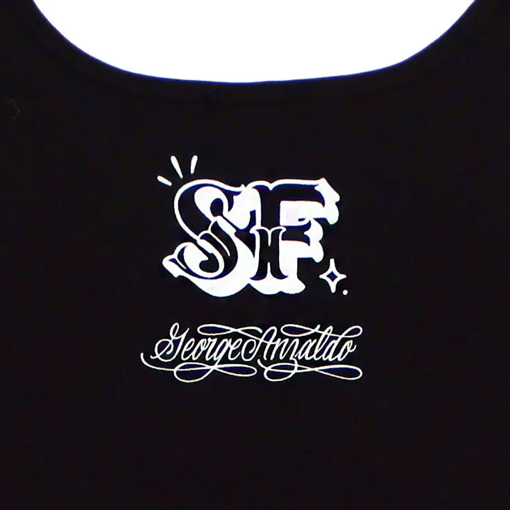 Womens True x Spillions Tank Top Black fit edge