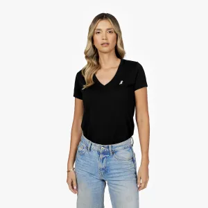 Women's V-Neck Jersey T-Shirt sleek piece