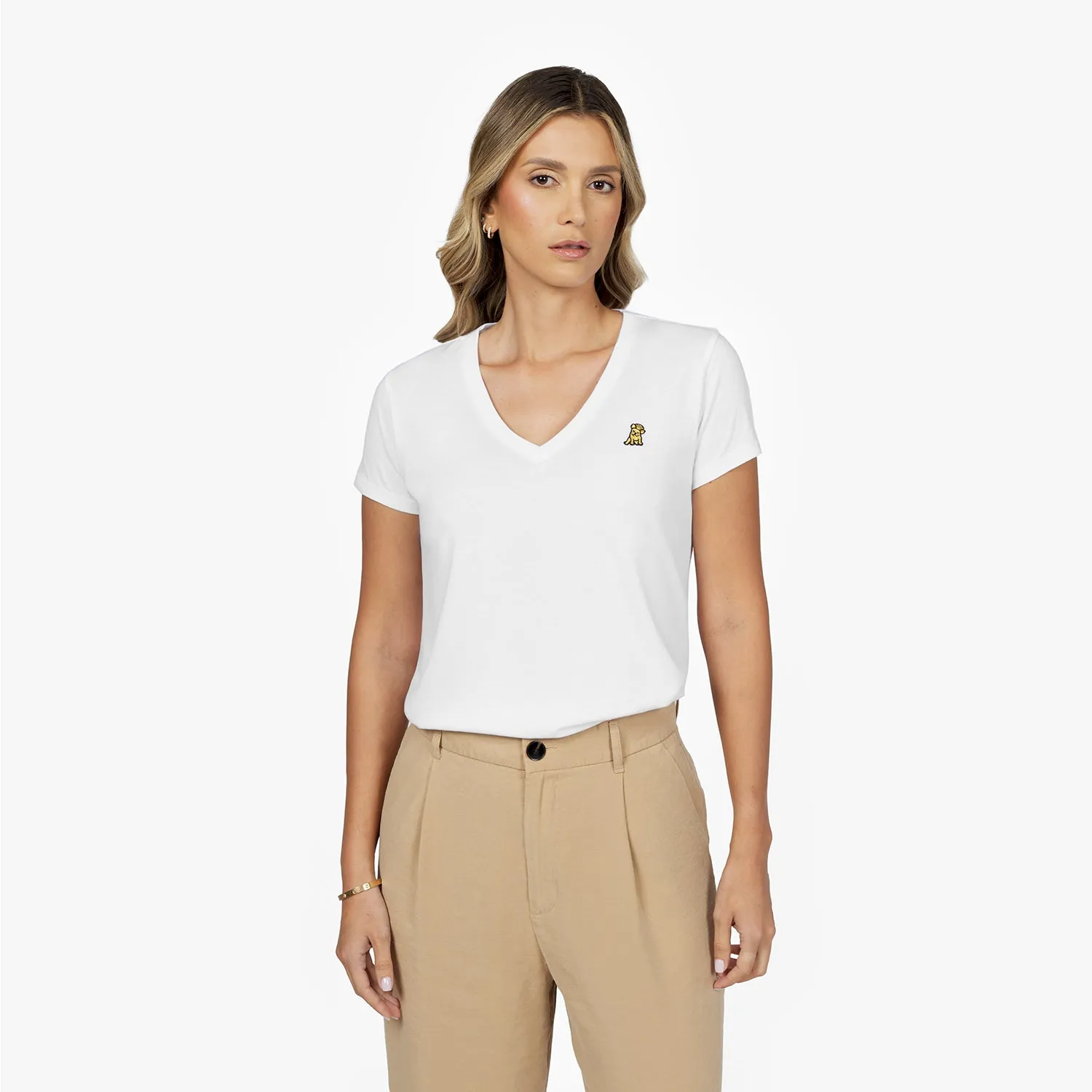 Women's V-Neck Jersey T-Shirt fashion mood