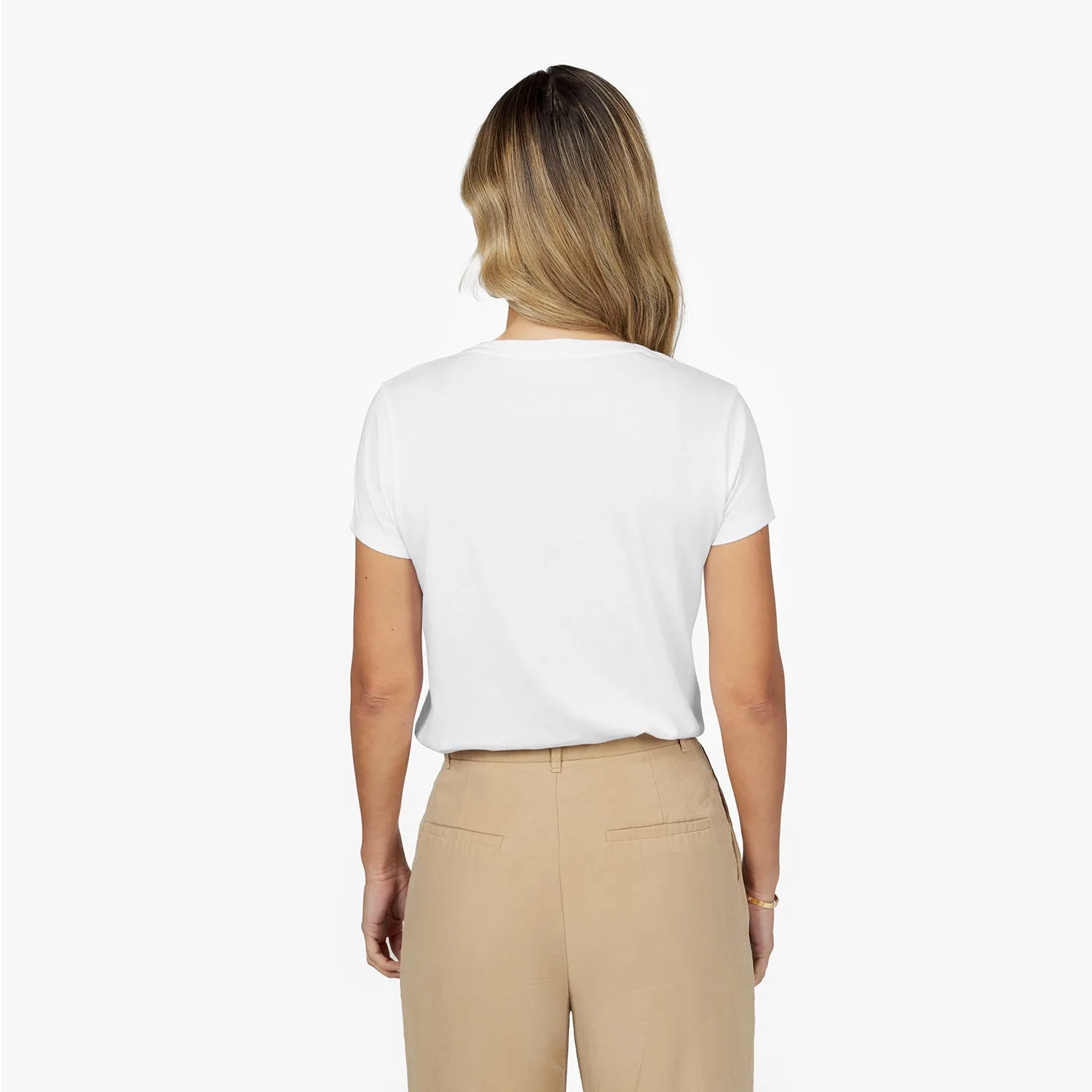 Women's V-Neck Jersey T-Shirt modern cut