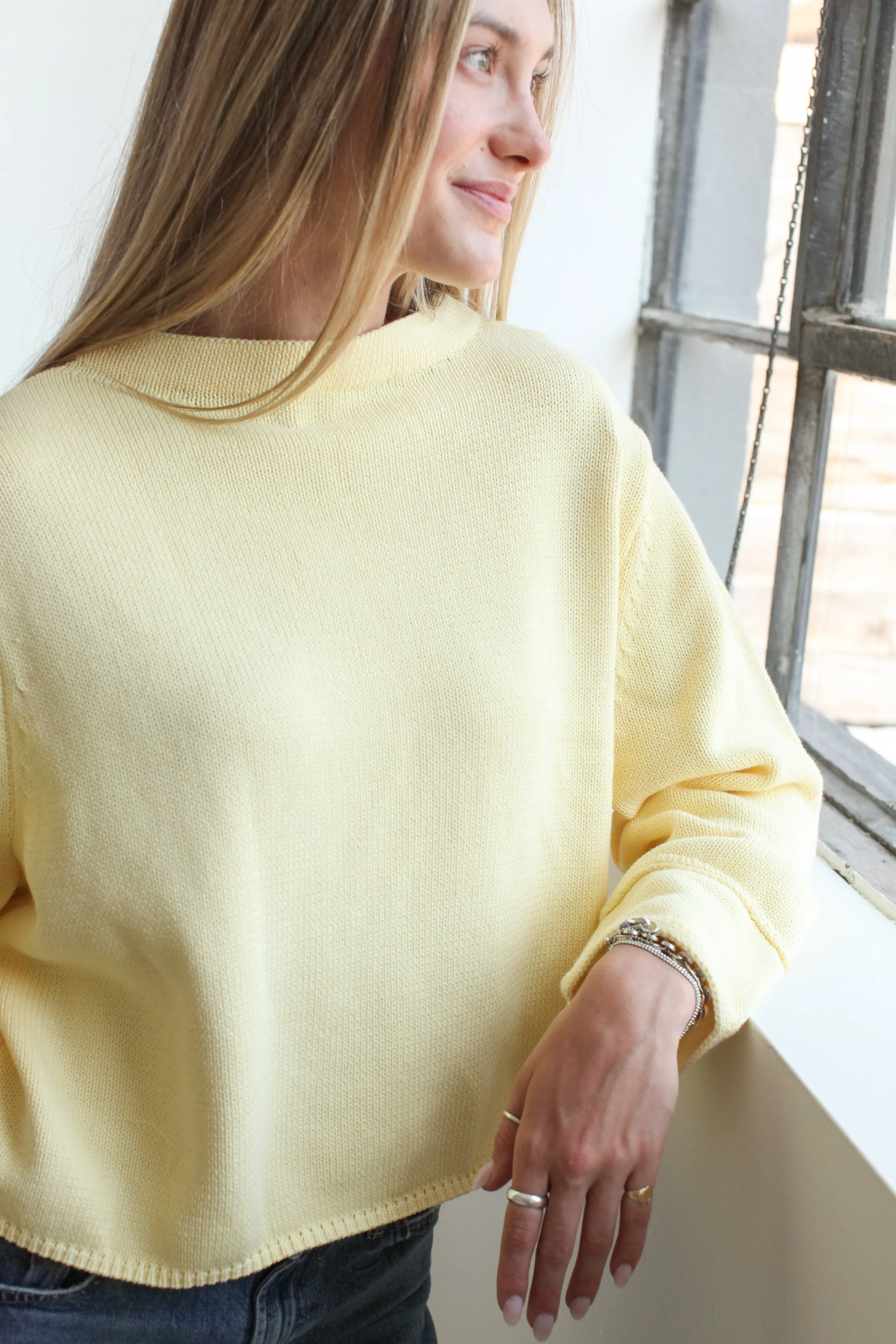 Yellow Kensington Sweater Outdoor Ease
