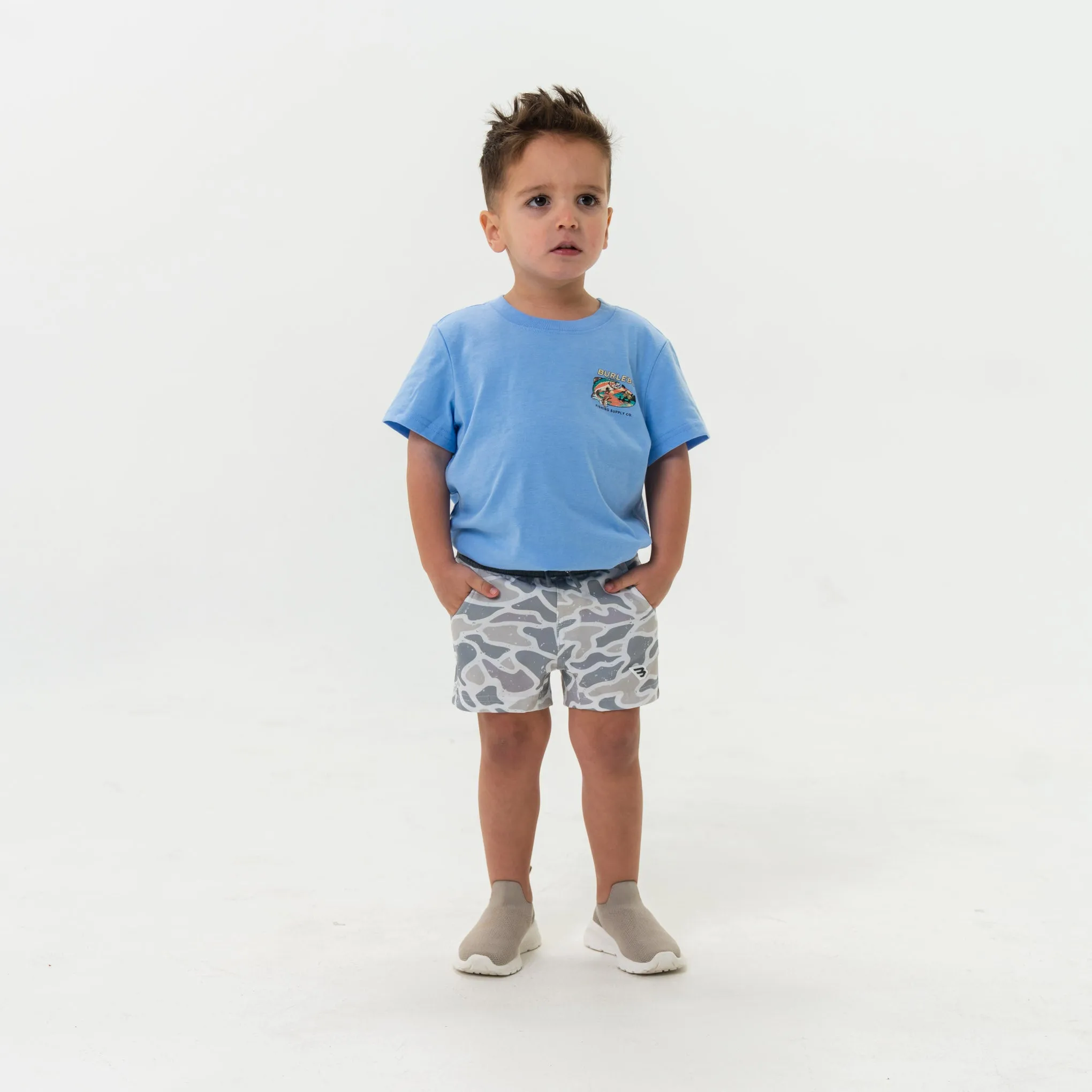 Youth Athletic Short - White Camo home comfort