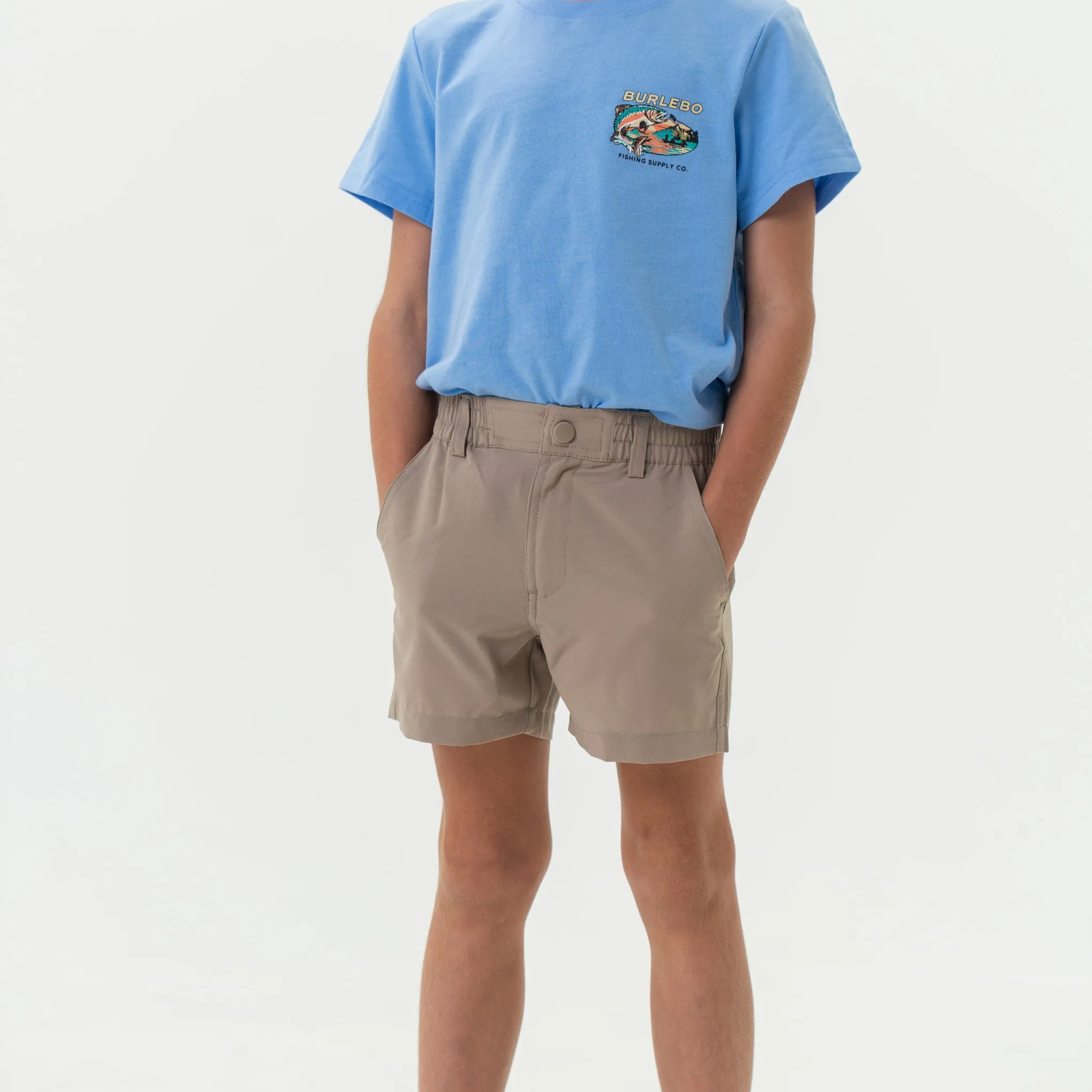Youth Everyday Short - Cobblestone Khaki - Duck Hunt Pocket daily basic