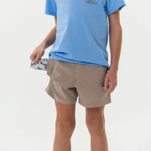 Youth Everyday Short - Cobblestone Khaki - Duck Hunt Pocket sun protect wear