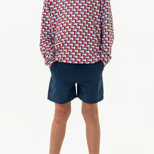 Youth Everyday Short - Deep Water Navy - Mayan Pocket layer match