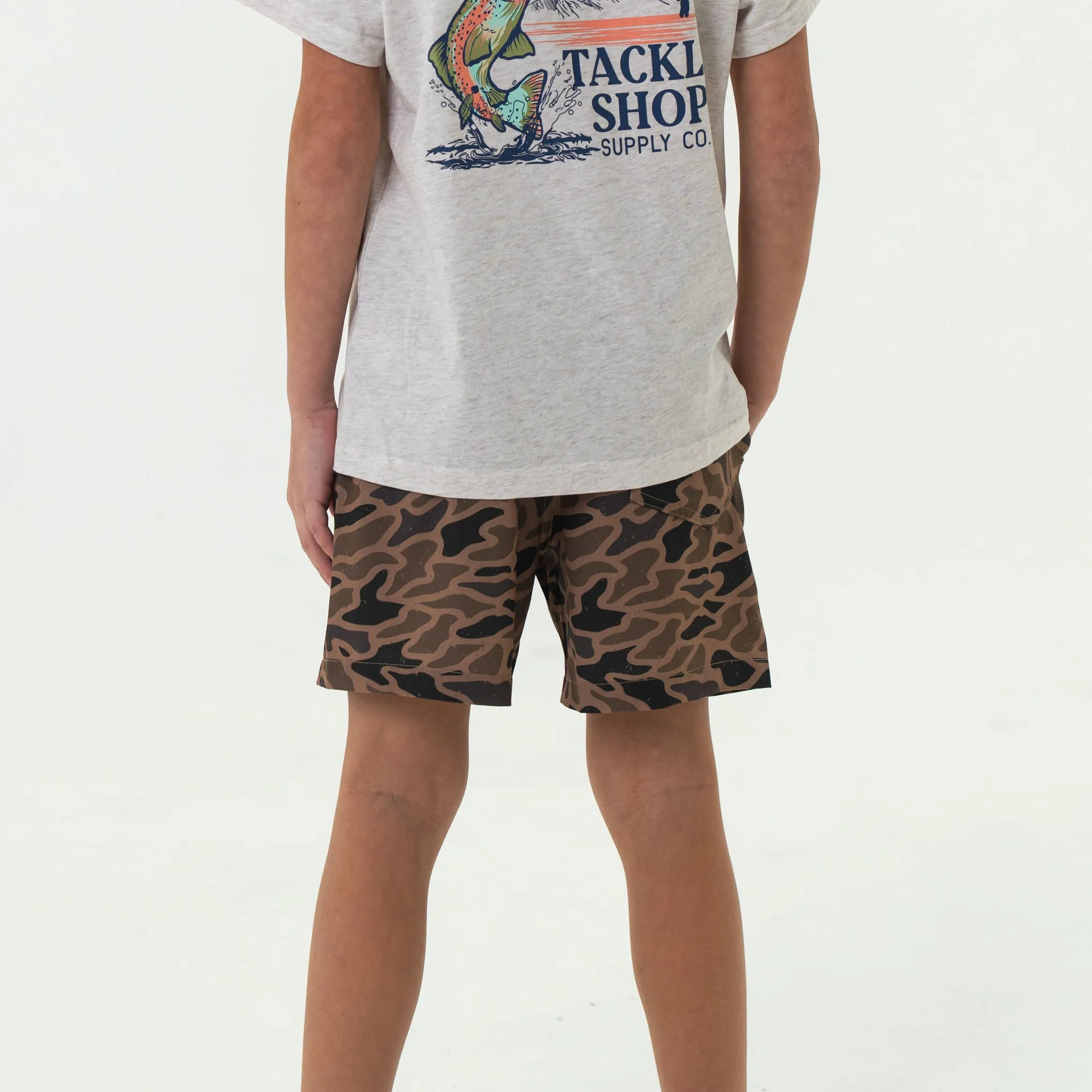 Youth Everyday Short - Gauge Camo - Black Pocket cycling gear