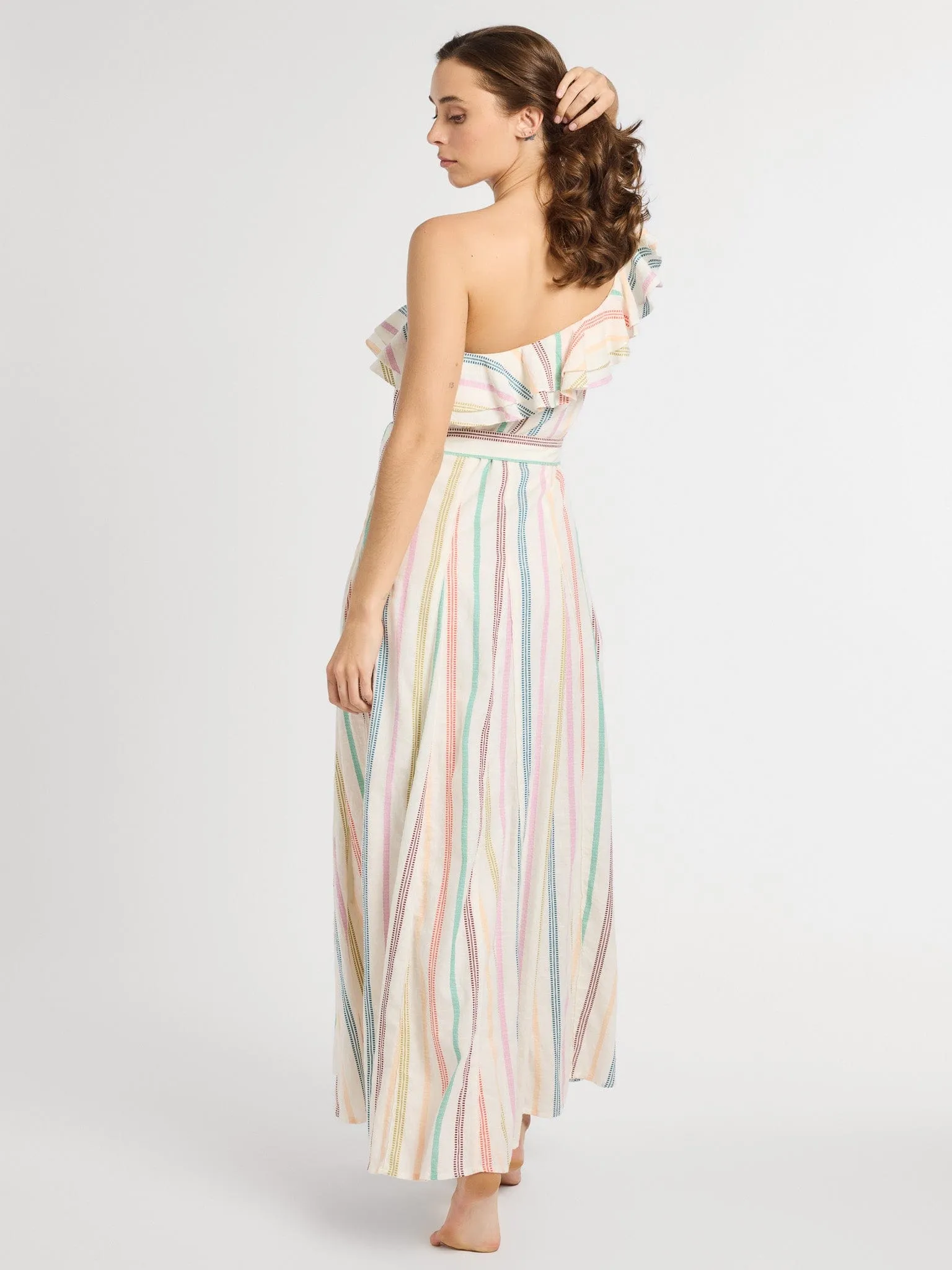 Yvonne Dress in Mallorca Stripe mood lift