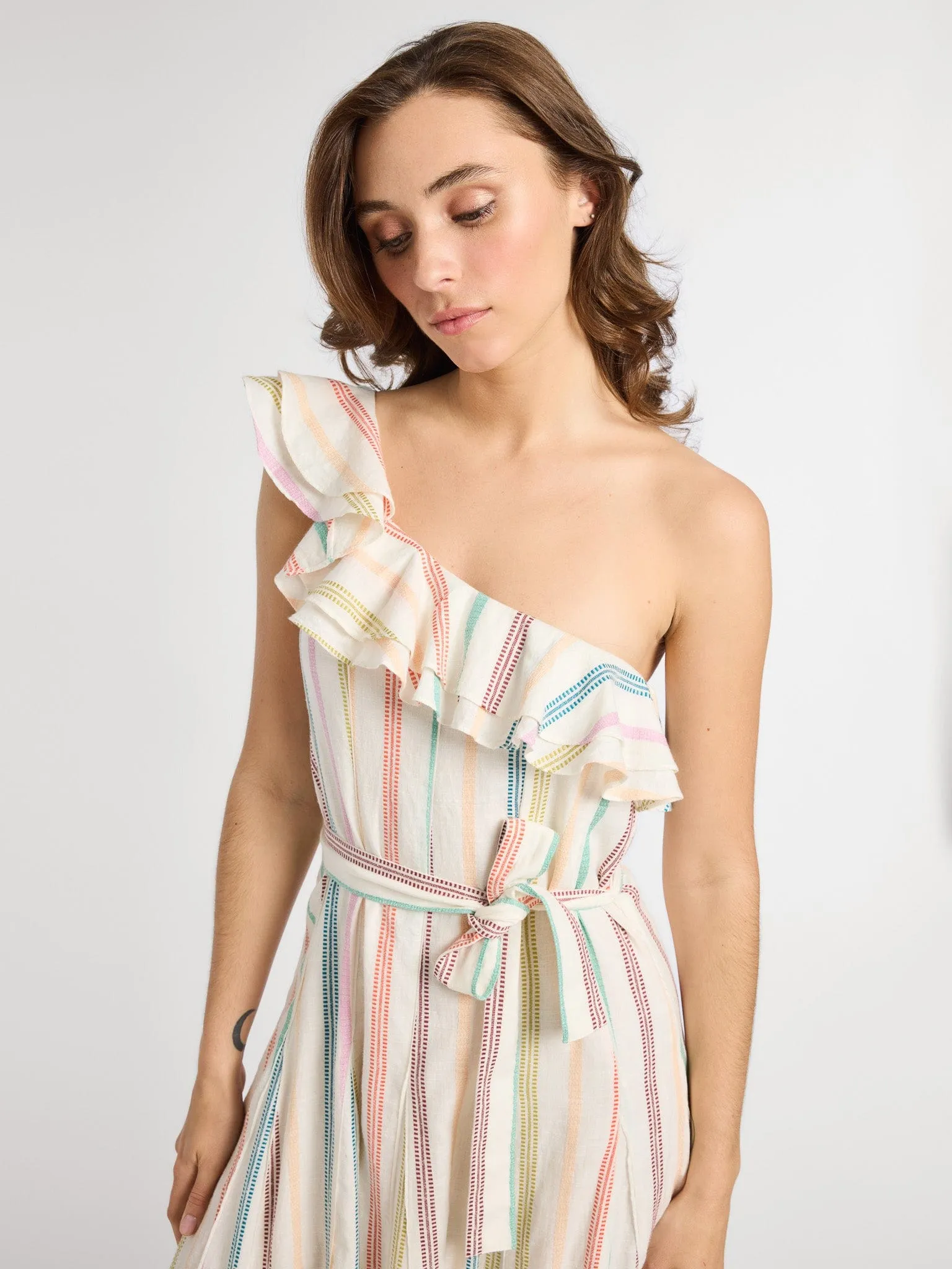 Yvonne Dress in Mallorca Stripe cozy mood